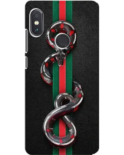 Чехол для Xiaomi Redmi Note 5 Pro с картинкой «Gucci — змея на полосе» Чехол для Xiaomi Redmi Note 5 Pro с картинкой «Gucci — змея на полосе»