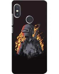 Чехол для Xiaomi Redmi Note 5 Pro с картинкой «PUBG — огненный силуэт» Чехол для Xiaomi Redmi Note 5 Pro с картинкой «PUBG — огненный силуэт»