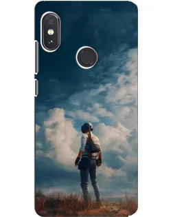 Чехол для Xiaomi Redmi Note 5 Pro с картинкой «Герой PUBG на скале» Чехол для Xiaomi Redmi Note 5 Pro с картинкой «Герой PUBG на скале»