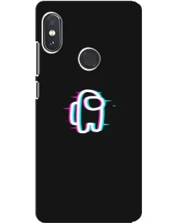 Чехол для Xiaomi Redmi Note 5 Pro с картинкой «Among Us неон»