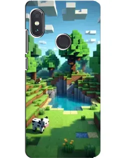 Чехол для Xiaomi Redmi Note 5 Pro с картинкой «Minecraft летний день»