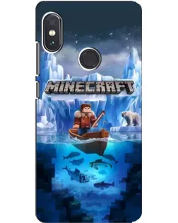 Чехол для Xiaomi Redmi Note 5 Pro с картинкой «Minecraft ледяной мир»