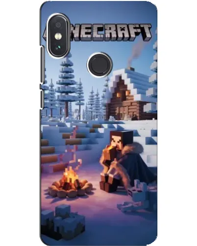 Чехол для Xiaomi Redmi Note 5 Pro с картинкой «Зимний Minecraft»