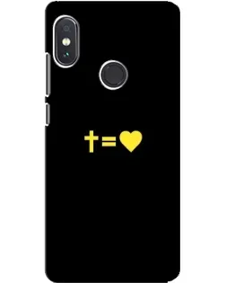 Чехол для Xiaomi Redmi Note 5 Pro с картинкой «Сердце и Крест»