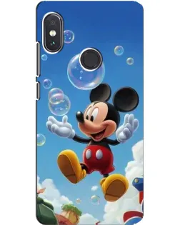 Чехол для Xiaomi Redmi Note 5 Pro с картинкой «Mickey и мыльные пузыри»