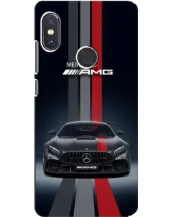 Чохол для Xiaomi Redmi Note 5 Pro з картинкою «Mercedes — білий карбон»