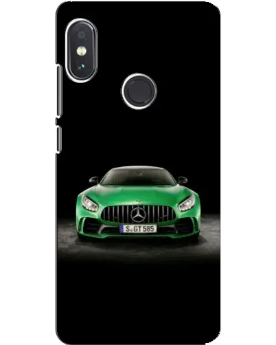 Чехол для Xiaomi Redmi Note 5 Pro с картинкой «Mercedes — неоновый лого»