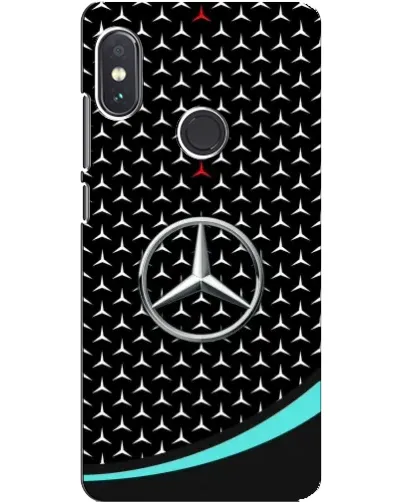 Чехол для Xiaomi Redmi Note 5 Pro с картинкой «Mercedes — бирюзовый акцент»