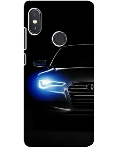 Чехол для Xiaomi Redmi Note 5 Pro с картинкой «Неоновый взгляд Audi»
