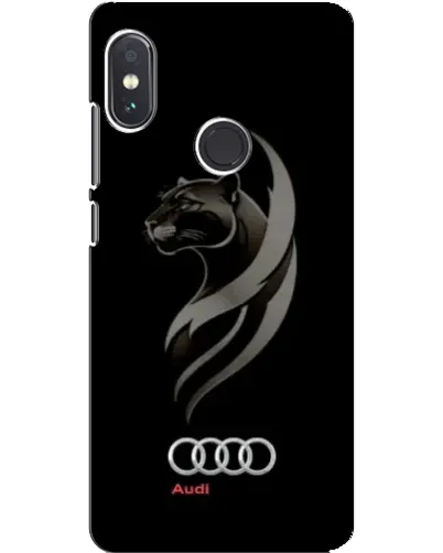 Чехол для Xiaomi Redmi Note 5 Pro с картинкой «Графика — пантера и Audi»