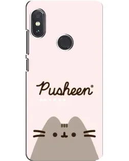 Чохол для Xiaomi Redmi Note 5 Pro з картинкою «Pusheen логотип»