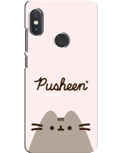 Чехол для Xiaomi Redmi Note 5 Pro с картинкой «Pusheen логотип» Чехол для Xiaomi Redmi Note 5 Pro с картинкой «Pusheen логотип»