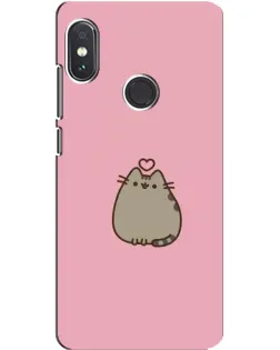 Чохол для Xiaomi Redmi Note 5 Pro з картинкою «Pusheen серце»
