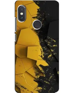 Чехол для Xiaomi Redmi Note 5 Pro с картинкой «Золотые осколки геометрии»