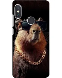 Чехол для Xiaomi Redmi Note 5 Pro с картинкой «Капибара золотая цепь» Чехол для Xiaomi Redmi Note 5 Pro с картинкой «Капибара золотая цепь»