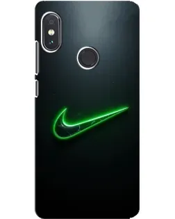 Чохол для Xiaomi Redmi Note 5 з картинкою «Неоновий контур Nike»