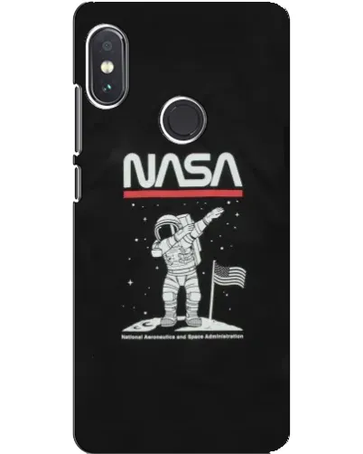 Чохол для Xiaomi Redmi Note 5 з картинкою «NASA — крокуємо по Місяцю»