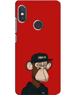 Чехол для Xiaomi Redmi Note 5 с картинкой «Bored Ape — красный фон» Чехол для Xiaomi Redmi Note 5 с картинкой «Bored Ape — красный фон»