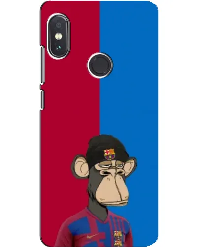 Чехол для Xiaomi Redmi Note 5 с картинкой «Bored Ape — фанат Барсы»