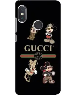 Чохол для Xiaomi Redmi Note 5 з картинкою «Gucci — герої Disney та монограма»