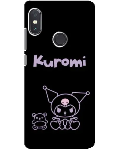 Чехол для Xiaomi Redmi Note 5 с картинкой «Kuromi — черный минимализм»