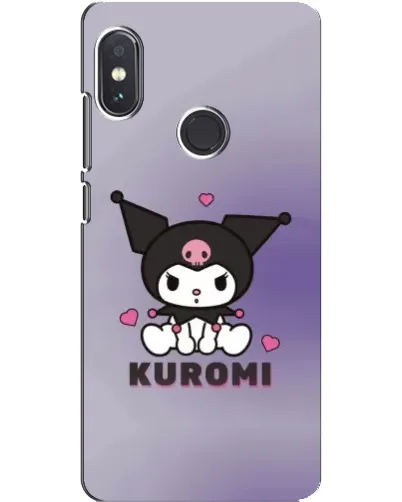 Чехол для Xiaomi Redmi Note 5 с картинкой «Kuromi — фиолетовый арт»