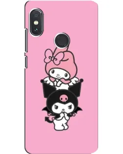 Чехол для Xiaomi Redmi Note 5 с картинкой «My Melody и Kuromi» Чехол для Xiaomi Redmi Note 5 с картинкой «My Melody и Kuromi»