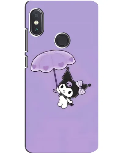 Чехол для Xiaomi Redmi Note 5 с картинкой «Kuromi с зонтиком»