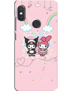 Чехол для Xiaomi Redmi Note 5 с картинкой «My Melody и Kuromi» Чехол для Xiaomi Redmi Note 5 с картинкой «My Melody и Kuromi»
