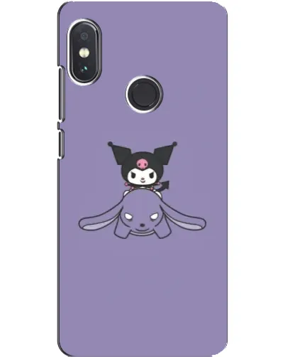 Чехол для Xiaomi Redmi Note 5 с картинкой «Kuromi на лиловом фоне»