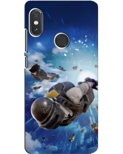 Чохол для Xiaomi Redmi Note 5 з картинкою «Десант PUBG — стрибок»
