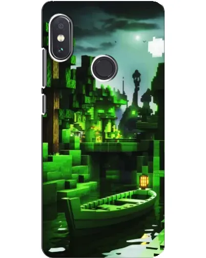 Чохол для Xiaomi Redmi Note 5 з картинкою «Minecraft лісовий пейзаж»