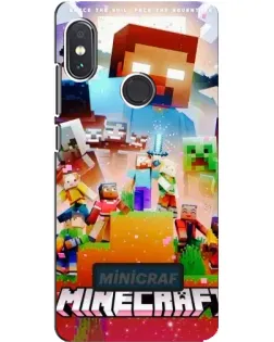 Чохол для Xiaomi Redmi Note 5 з картинкою «Minecraft герої гри»