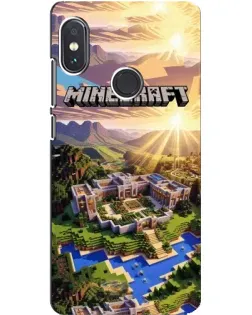 Чохол для Xiaomi Redmi Note 5 з картинкою «Minecraft панорама»