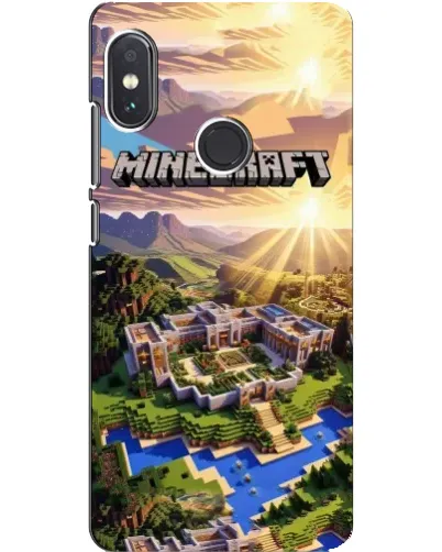 Чохол для Xiaomi Redmi Note 5 з картинкою «Minecraft панорама»