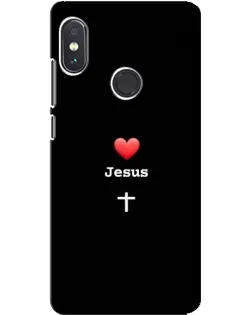 Чохол для Xiaomi Redmi Note 5 з картинкою «Серце - Jesus»
