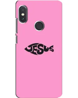 Чохол для Xiaomi Redmi Note 5 з картинкою «Рожевий символ Jesus»
