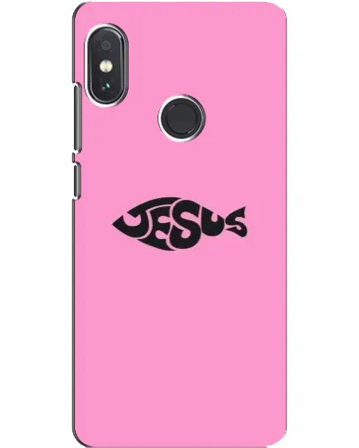 Чохол для Xiaomi Redmi Note 5 з картинкою «Рожевий символ Jesus»