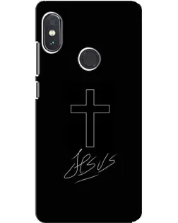 Чехол для Xiaomi Redmi Note 5 с картинкой «Графический крест Jesus» Чехол для Xiaomi Redmi Note 5 с картинкой «Графический крест Jesus»