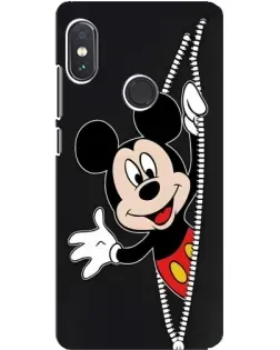 Чехол для Xiaomi Redmi Note 5 с картинкой «Микки раздвигает стены» Чехол для Xiaomi Redmi Note 5 с картинкой «Микки раздвигает стены»