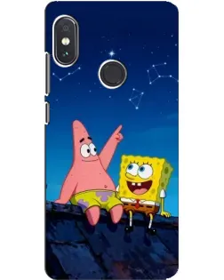 Чехол для Xiaomi Redmi Note 5 с картинкой «Губка Боб и Патрик ночью» Чехол для Xiaomi Redmi Note 5 с картинкой «Губка Боб и Патрик ночью»