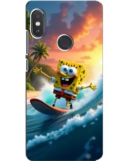 Чехол для Xiaomi Redmi Note 5 с картинкой «Губка Боб серфингист» Чехол для Xiaomi Redmi Note 5 с картинкой «Губка Боб серфингист»