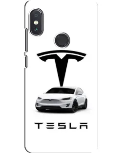 Чохол для Xiaomi Redmi Note 5 з картинкою «Tesla White Style»