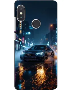 Чохол для Xiaomi Redmi Note 5 з картинкою «Нічне місто та Audi»