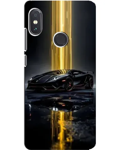 Чехол для Xiaomi Redmi Note 5 с картинкой «Ночной Lamborghini драйв»