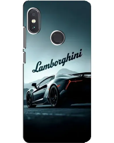 Чехол для Xiaomi Redmi Note 5 с картинкой «Классическая надпись Lamborghini»