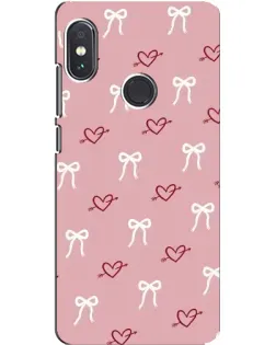 Чехол для Xiaomi Redmi Note 5 с картинкой «Сердца и банты»