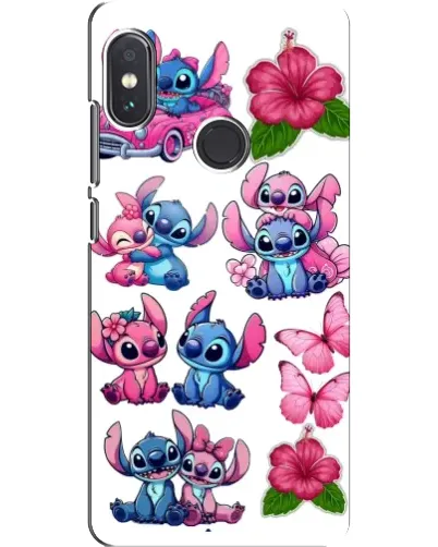 Чохол для Xiaomi Redmi Note 5 з картинкою «Стікери Stitch та Angel»
