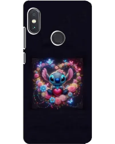 Чохол для Xiaomi Redmi Note 5 з картинкою «Stitch у квітах»