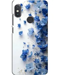 Чехол для Xiaomi Redmi Note 5 с картинкой «Голубой цветочный каскад» Чехол для Xiaomi Redmi Note 5 с картинкой «Голубой цветочный каскад»